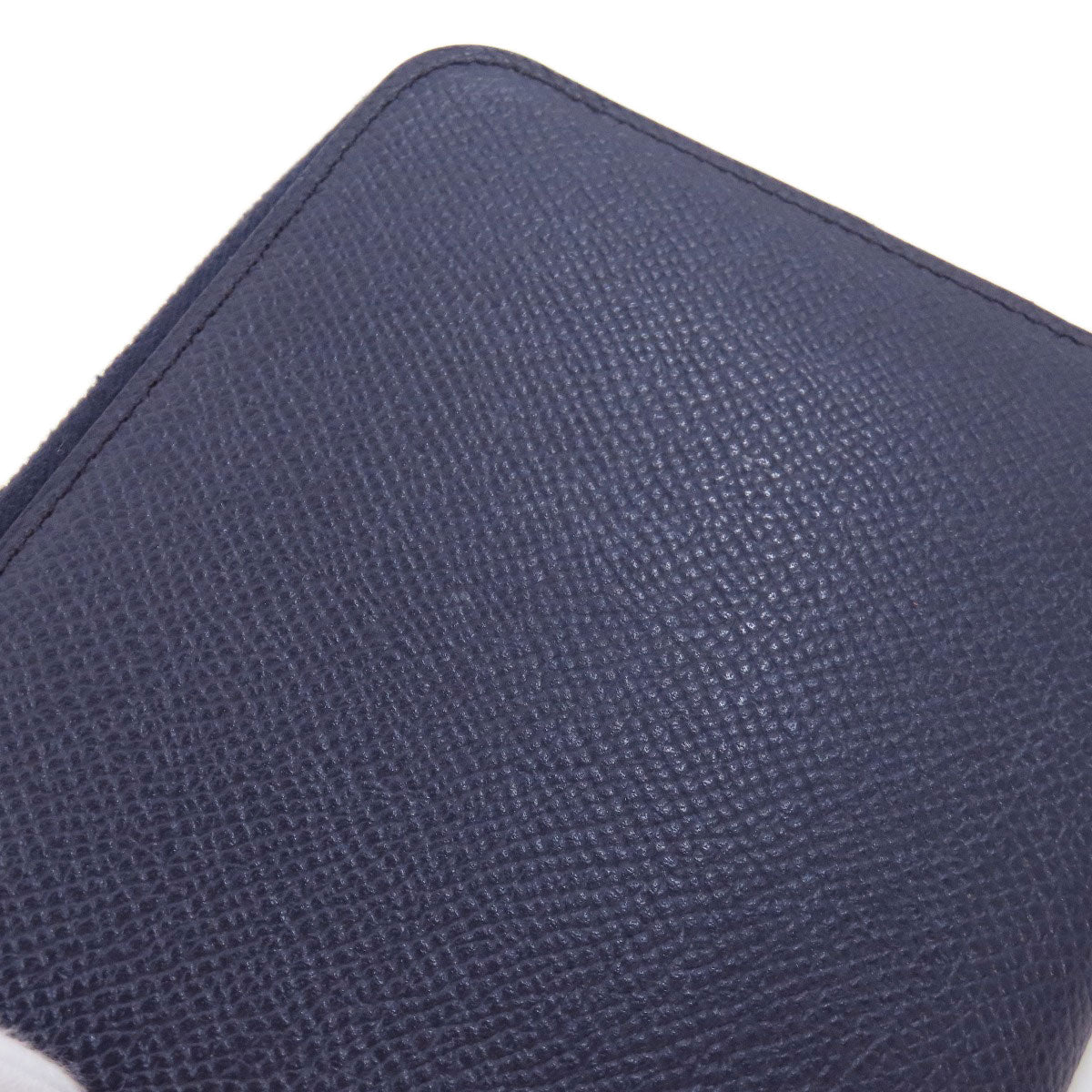 HERMES Long Wallet Purse Epsom Navy Azap Silk In Long Blue Indigo