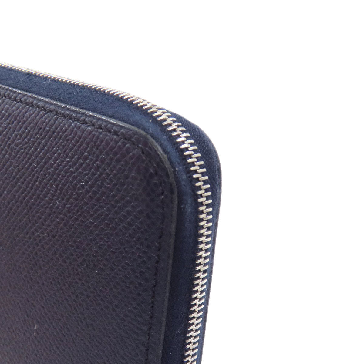 HERMES Long Wallet Purse Epsom Navy Azap Silk In Long Blue Indigo