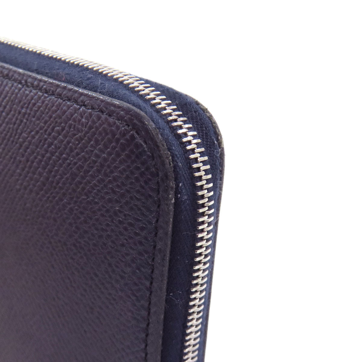 HERMES Long Wallet Purse Epsom Navy Azap Silk In Long Blue Indigo