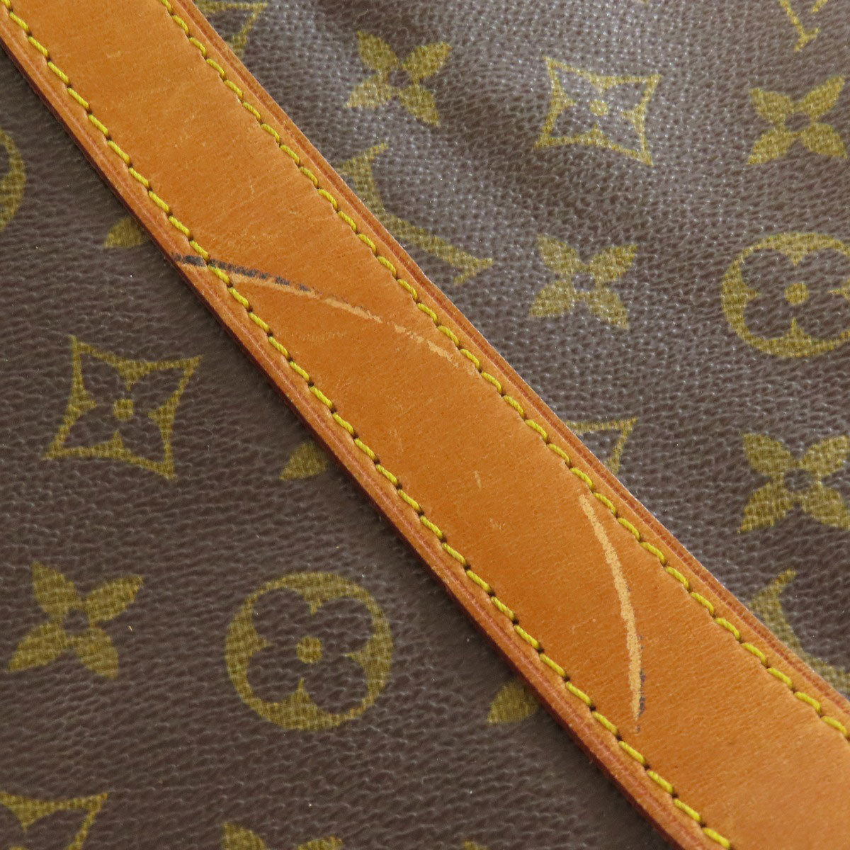 LOUIS VUITTON Boston Duffel bag M41424 Monogram canvas Brown Keepall 55 mens(Unisex) Used