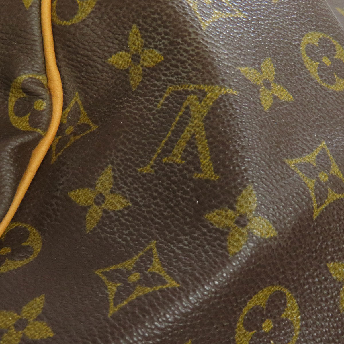 LOUIS VUITTON Boston Duffel bag M41424 Monogram canvas Brown Keepall 55 mens(Unisex) Used