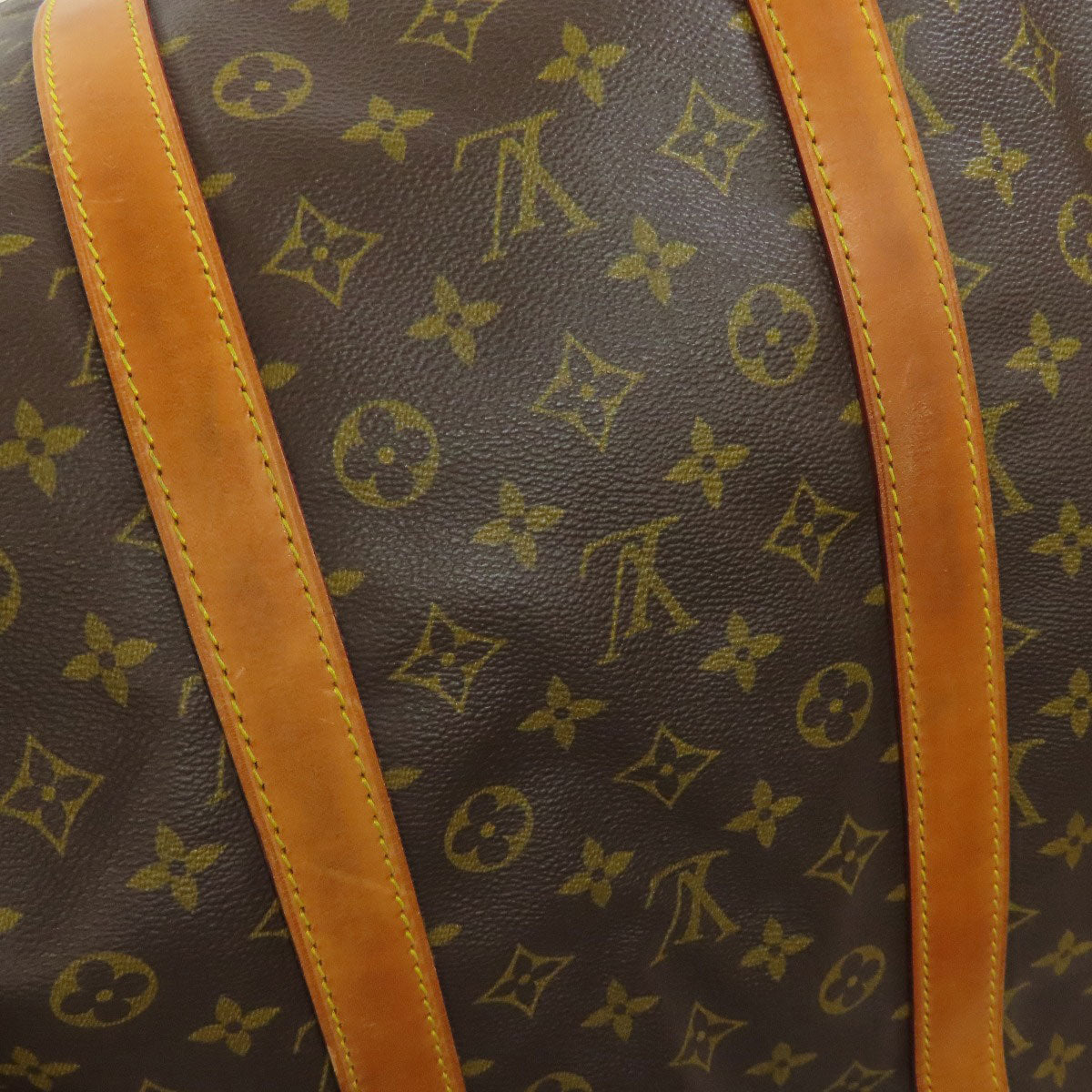 LOUIS VUITTON Boston Duffel bag M41424 Monogram canvas Brown Keepall 55 mens(Unisex) Used