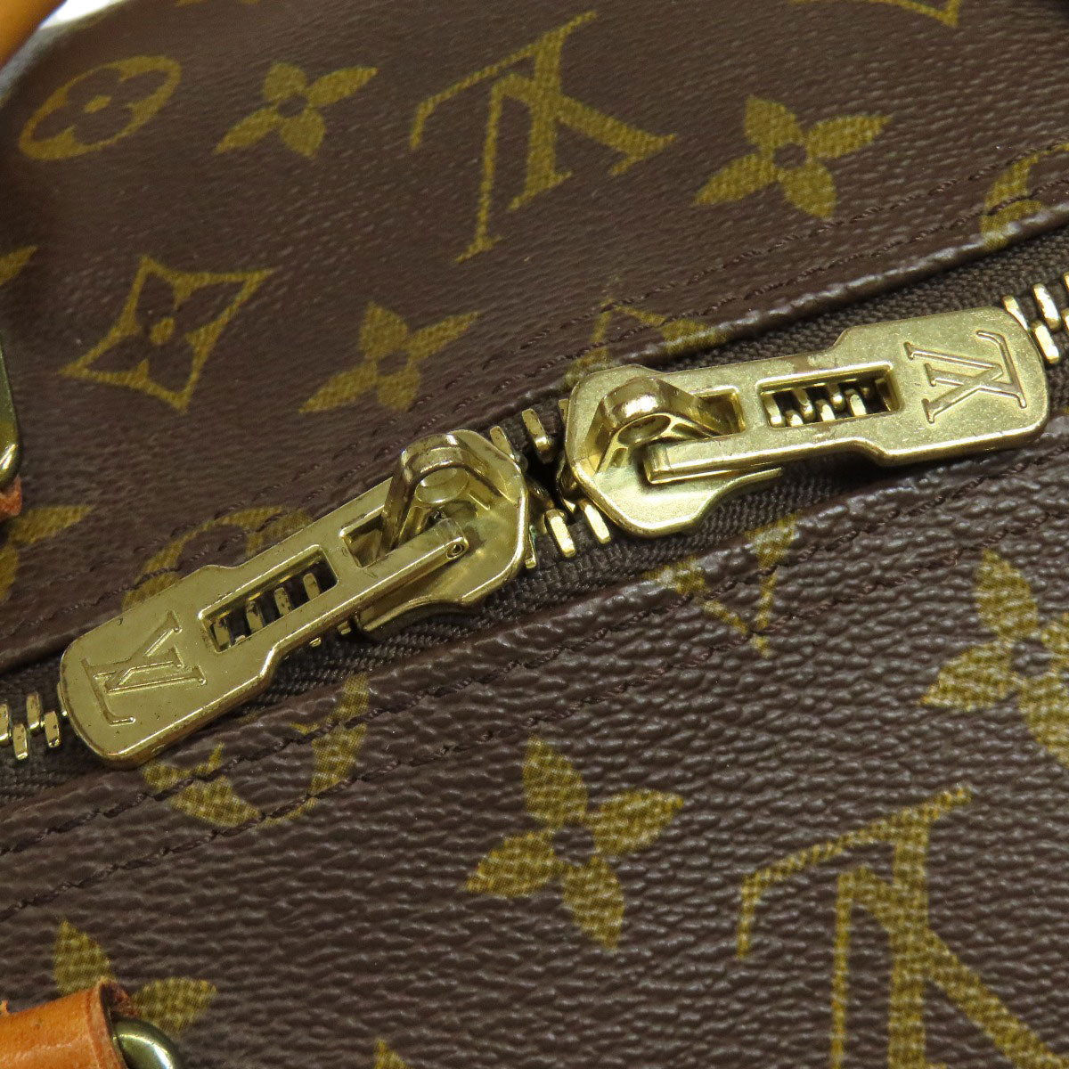 LOUIS VUITTON Boston Duffel bag M41424 Monogram canvas Brown Keepall 55 mens(Unisex) Used