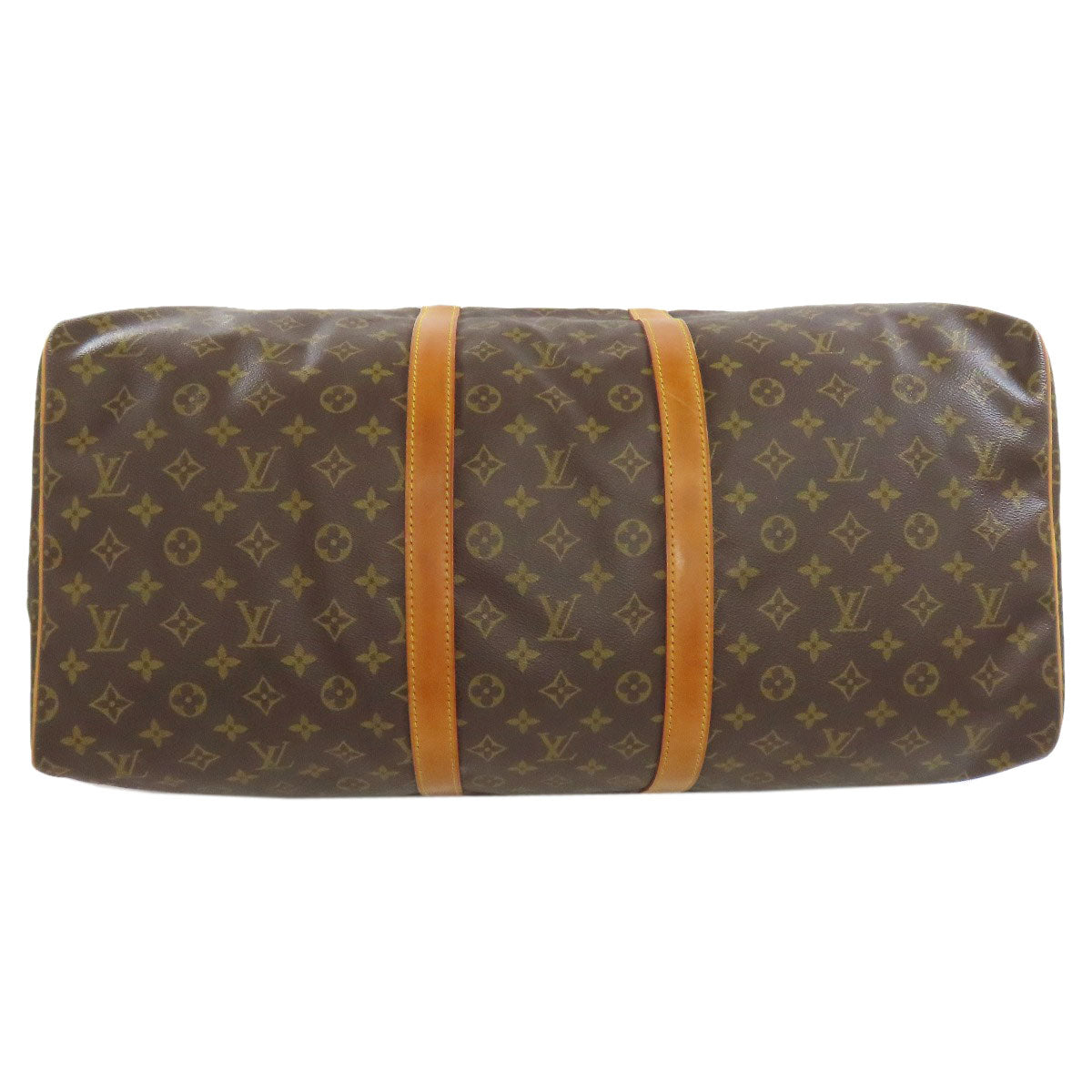 LOUIS VUITTON Boston Duffel bag M41424 Monogram canvas Brown Keepall 55 mens(Unisex) Used