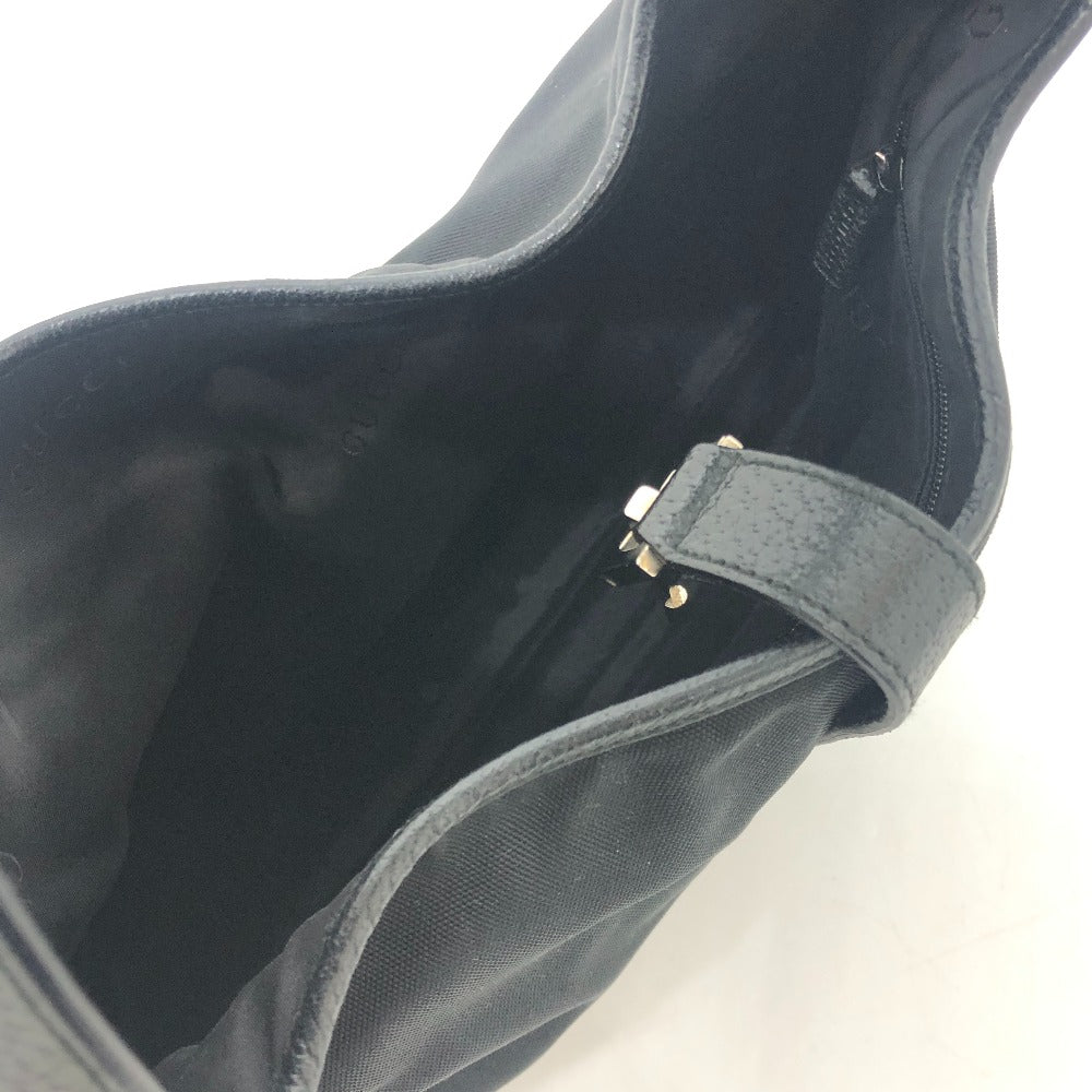 GUCCI Shoulder Bag 001・3306 Nylon, Leather black Jackie