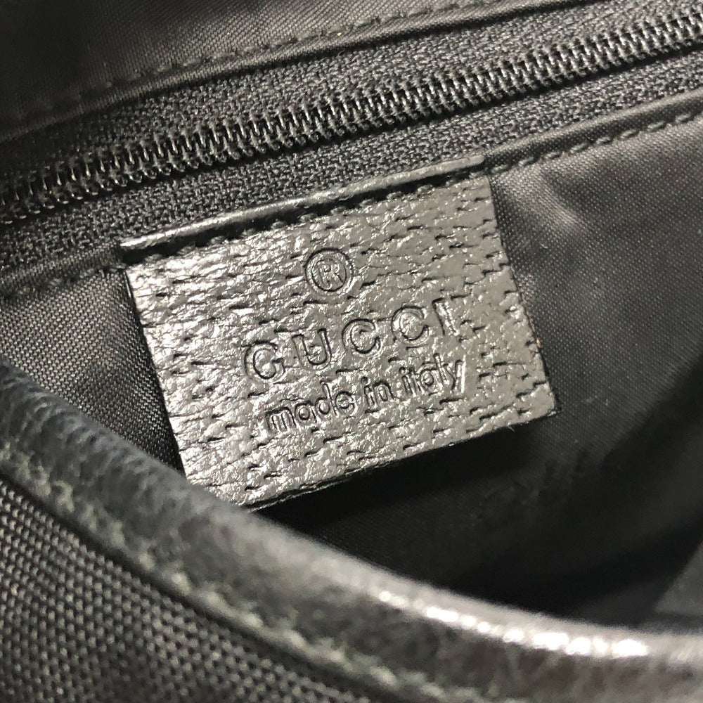 GUCCI Shoulder Bag 001・3306 Nylon, Leather black Jackie
