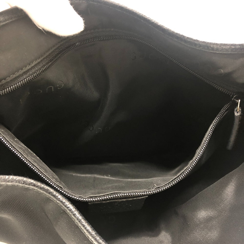 GUCCI Shoulder Bag 001・3306 Nylon, Leather black Jackie
