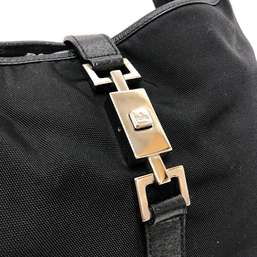 GUCCI Shoulder Bag 001・3306 Nylon, Leather black Jackie