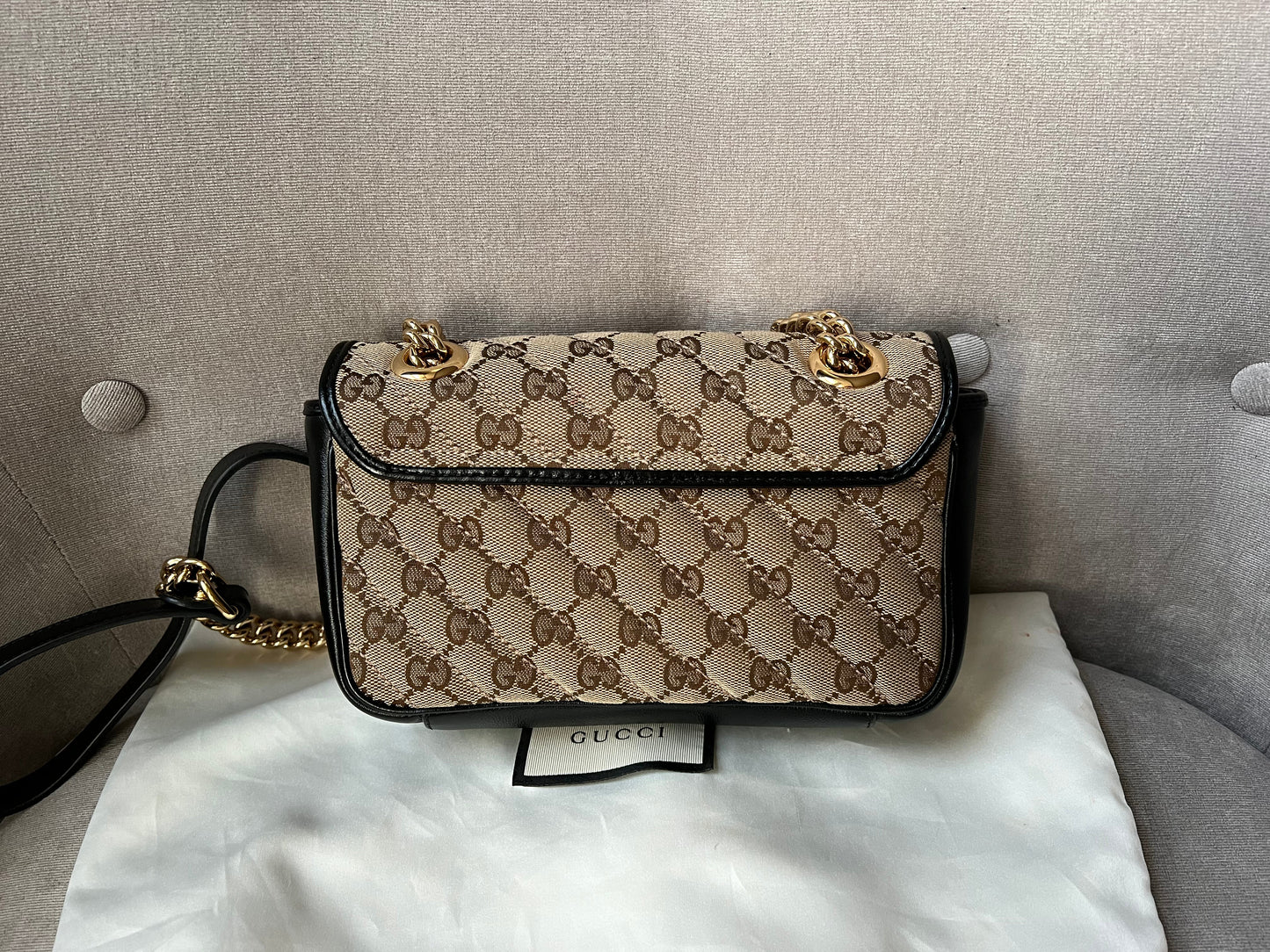 Gucci GG Beige Marmont Mini Shoulder Bag (RRP £1,470)