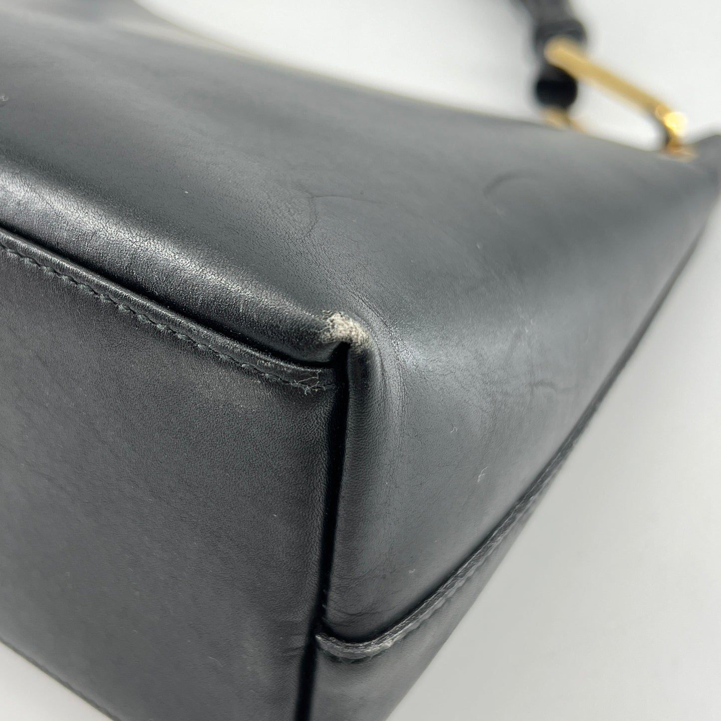 Gucci Bamboo Leather Hobo with Purse