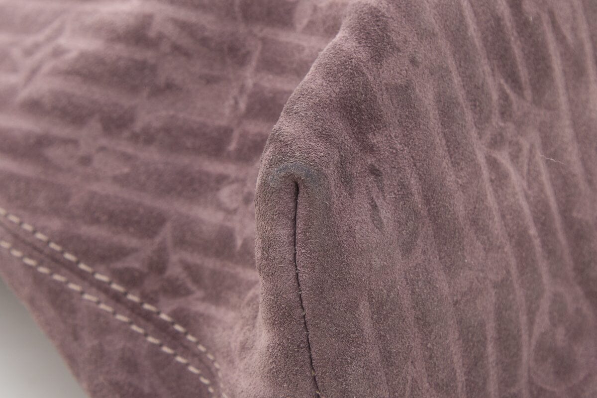 Louis Vuitton 2008 Python Trimmed Suede Whisper HandBag