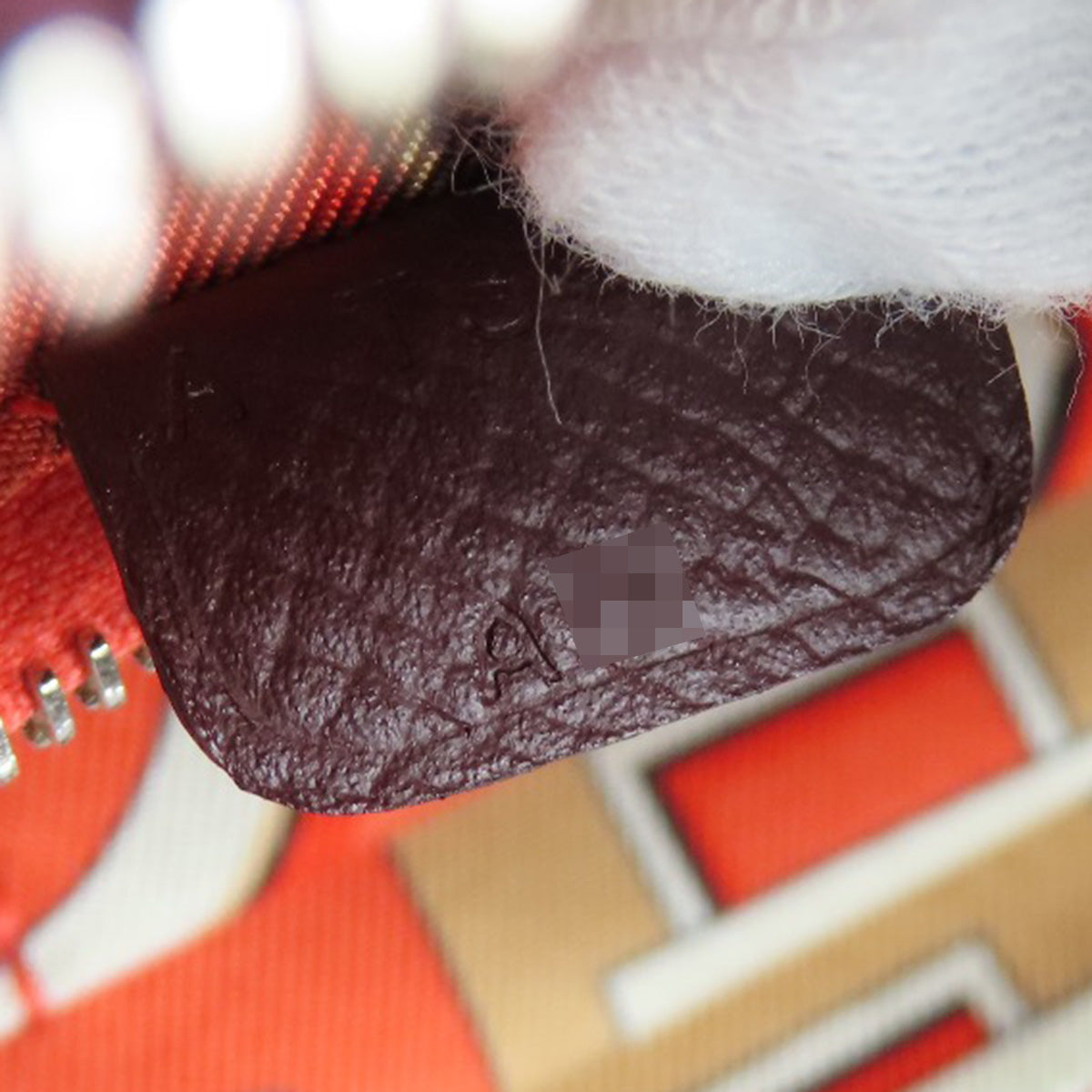HERMES Long Wallet Purse Epsom wine-red Azap Silkin Silver Metal