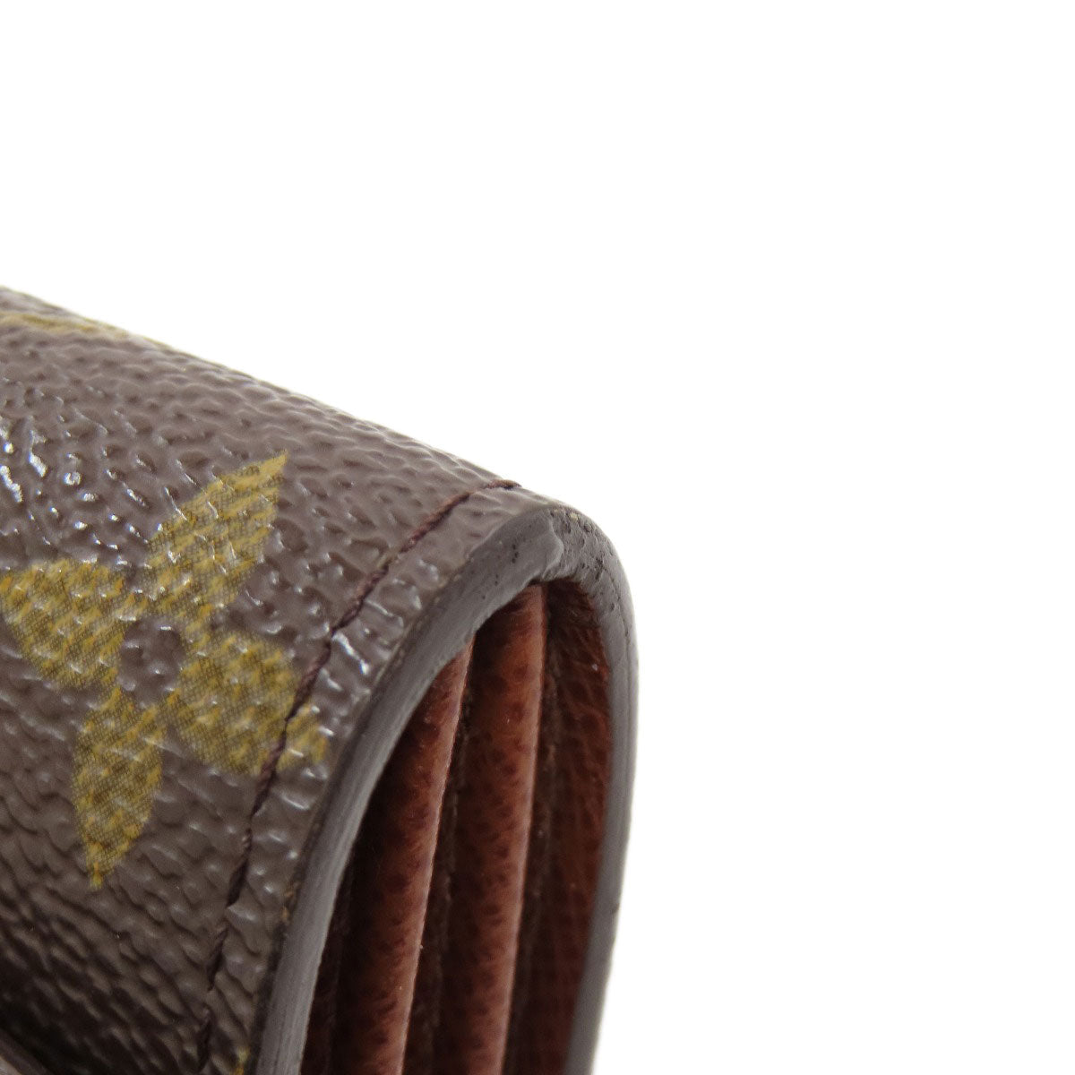 LOUIS VUITTON Bifold Wallet M61735 Monogram canvas Brown Portonet Zip Women Used