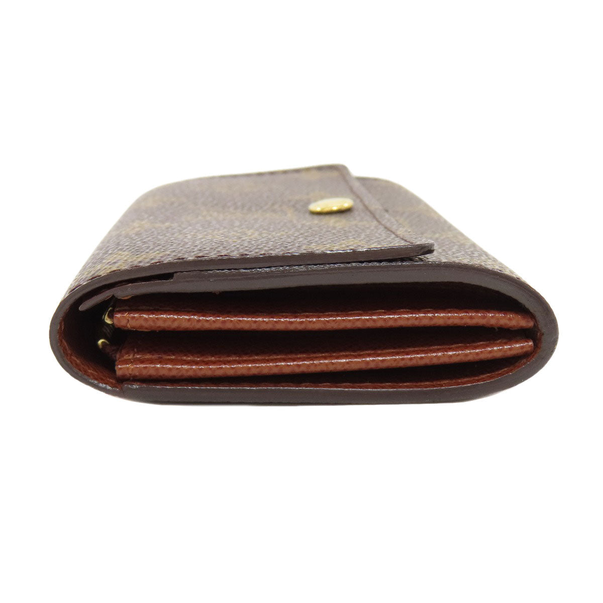 LOUIS VUITTON Bifold Wallet M61735 Monogram canvas Brown Portonet Zip Women Used