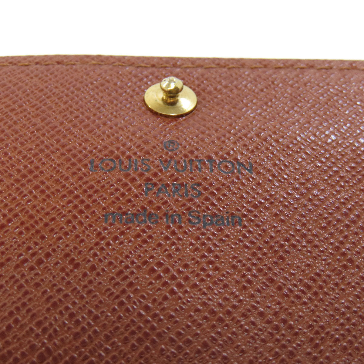 LOUIS VUITTON Bifold Wallet M61735 Monogram canvas Brown Portonet Zip Women Used