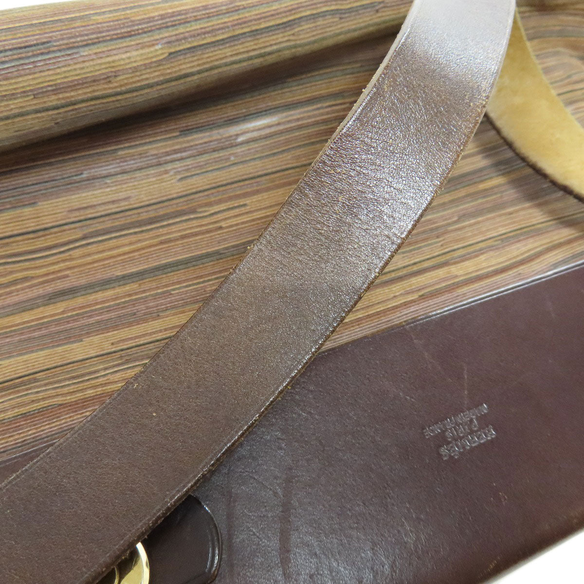 HERMES Tote Bag Vibrato Brown Herbag Cabus