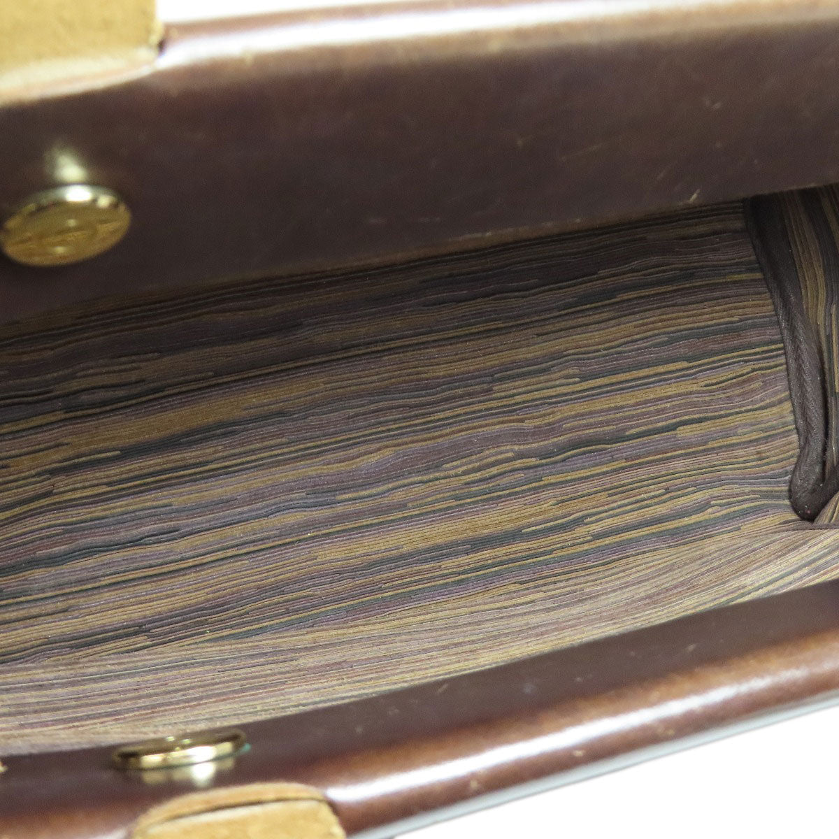 HERMES Tote Bag Vibrato Brown Herbag Cabus