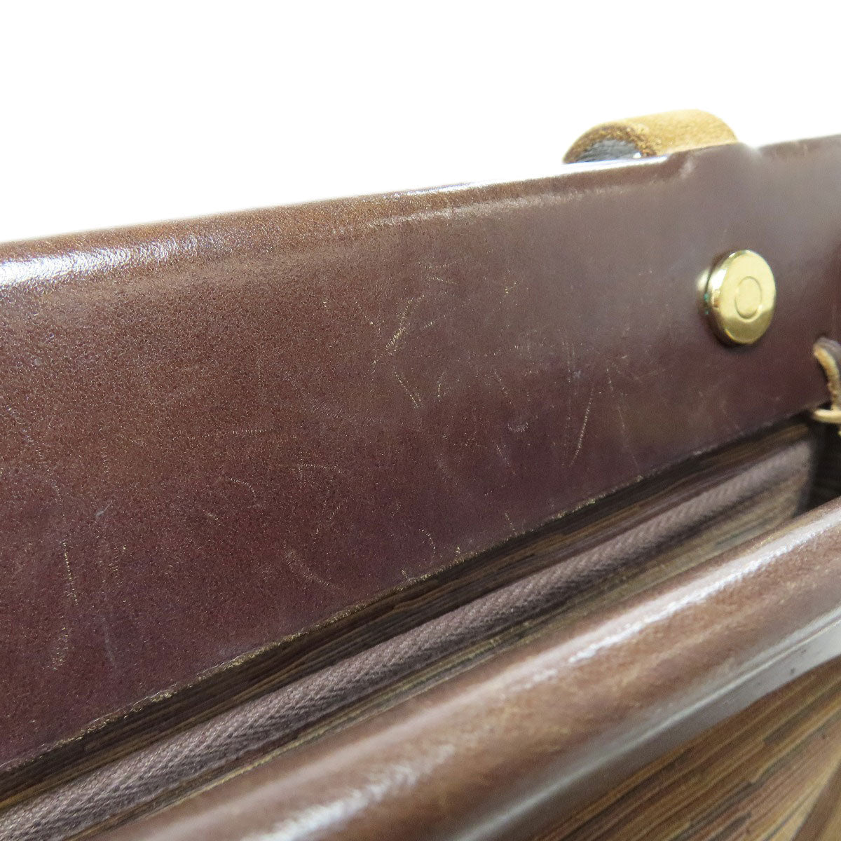HERMES Tote Bag Vibrato Brown Herbag Cabus