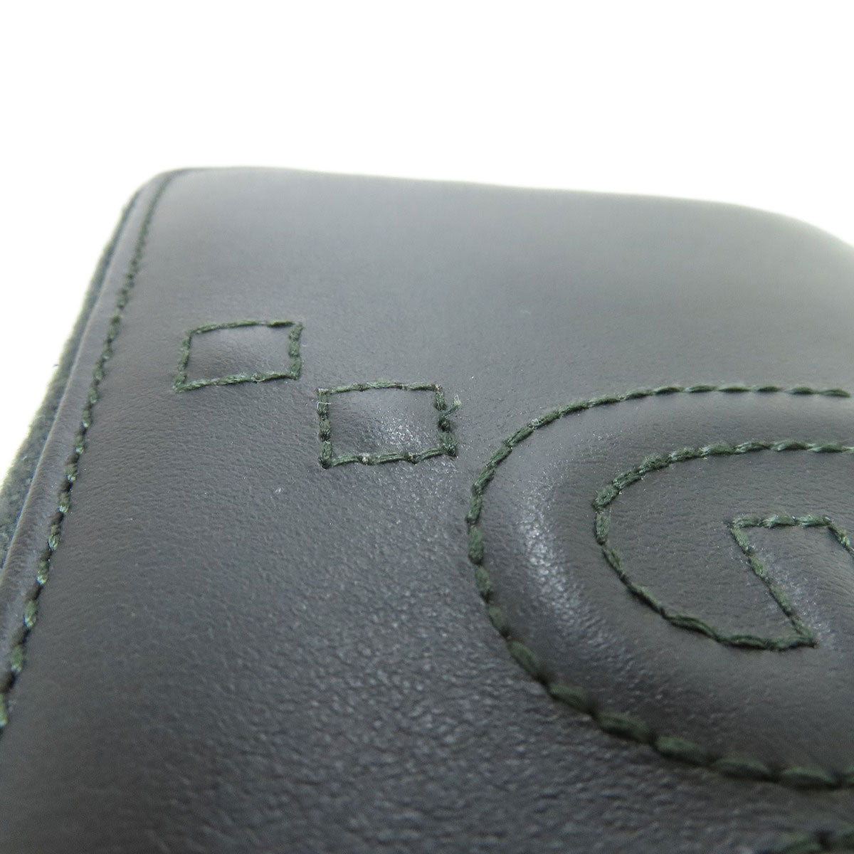 GUCCI Long Wallet Purse 453393 leather black Jumbo GG Women Used