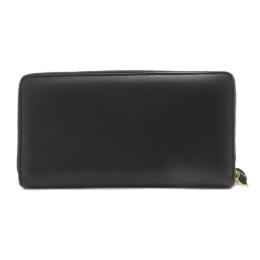 GUCCI Long Wallet Purse 453393 leather black Jumbo GG Women Used