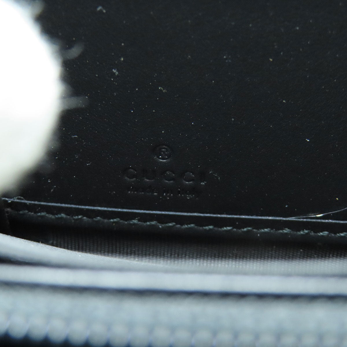 GUCCI Long Wallet Purse 453393 leather black Jumbo GG Women Used