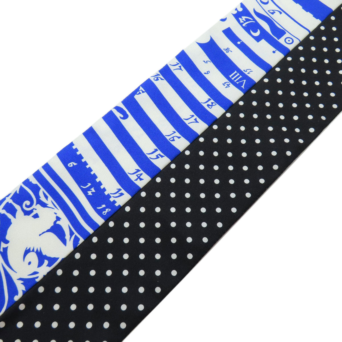 HERMES scarf silk black Twilly Women Used