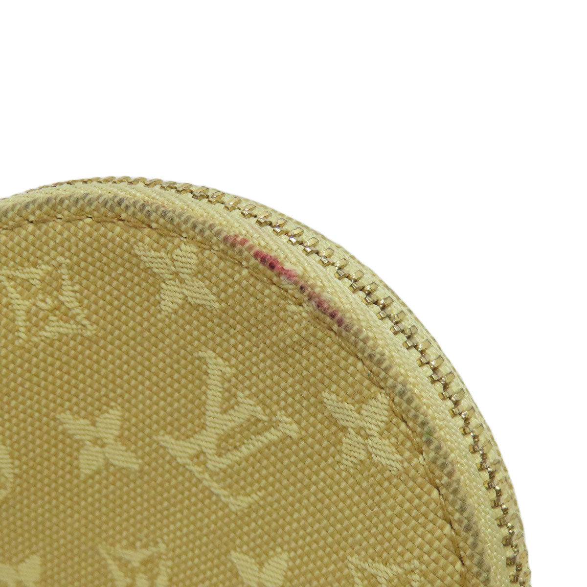 LOUIS VUITTON Coin case M92452 Monogram mini run beige Portonet Ron Women Used