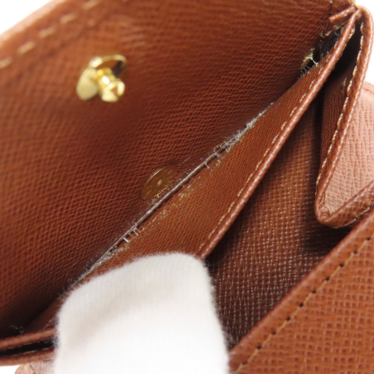 LOUIS VUITTON Bifold Wallet M60045 Monogram canvas Brown Portefeuille Magellan Women Used