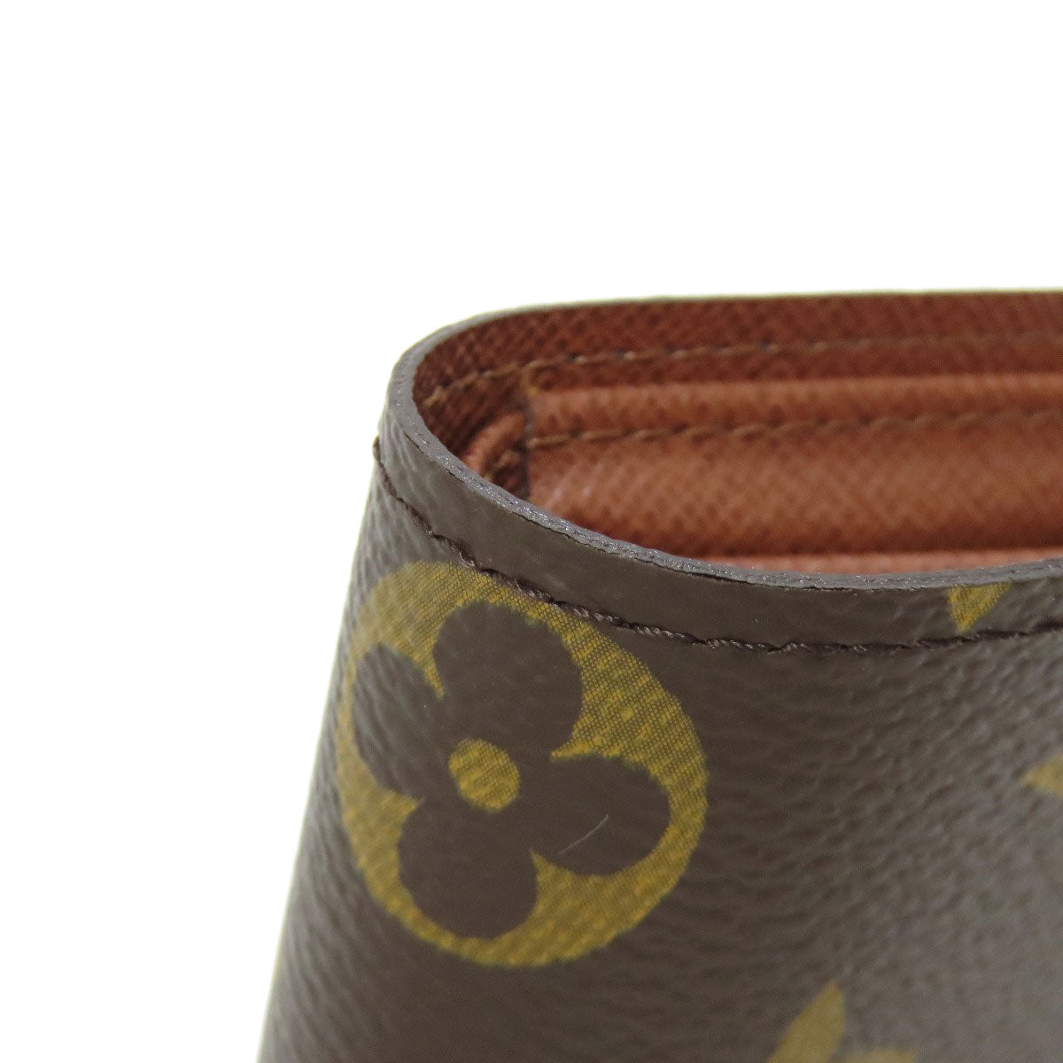 LOUIS VUITTON Bifold Wallet M60045 Monogram canvas Brown Portefeuille Magellan Women Used