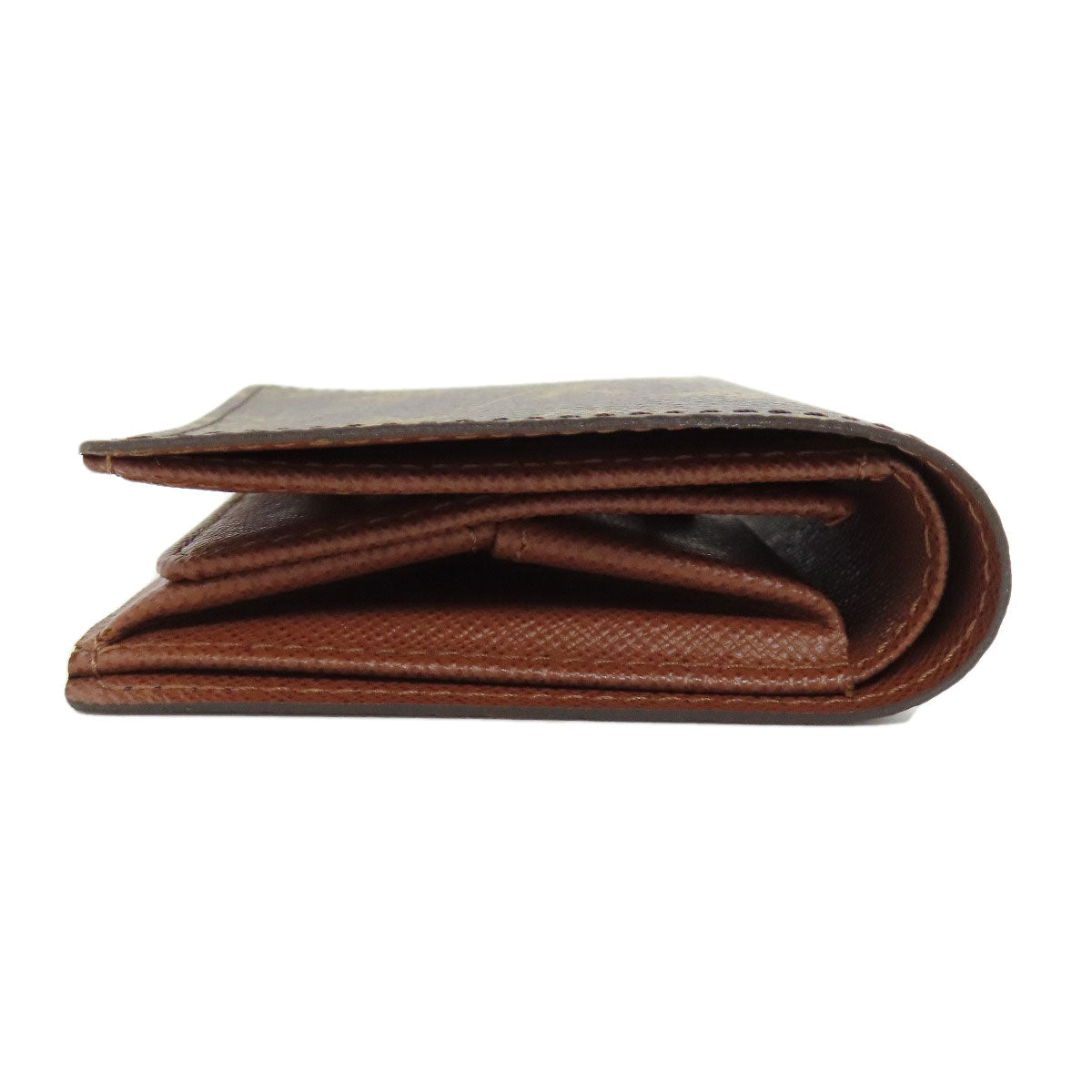 LOUIS VUITTON Bifold Wallet M60045 Monogram canvas Brown Portefeuille Magellan Women Used