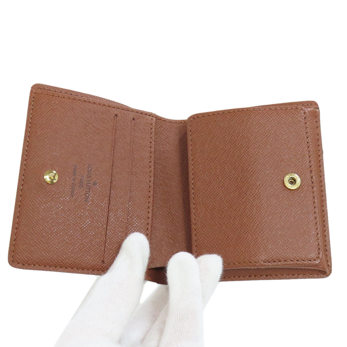 LOUIS VUITTON Bifold Wallet M60045 Monogram canvas Brown Portefeuille Magellan Women Used