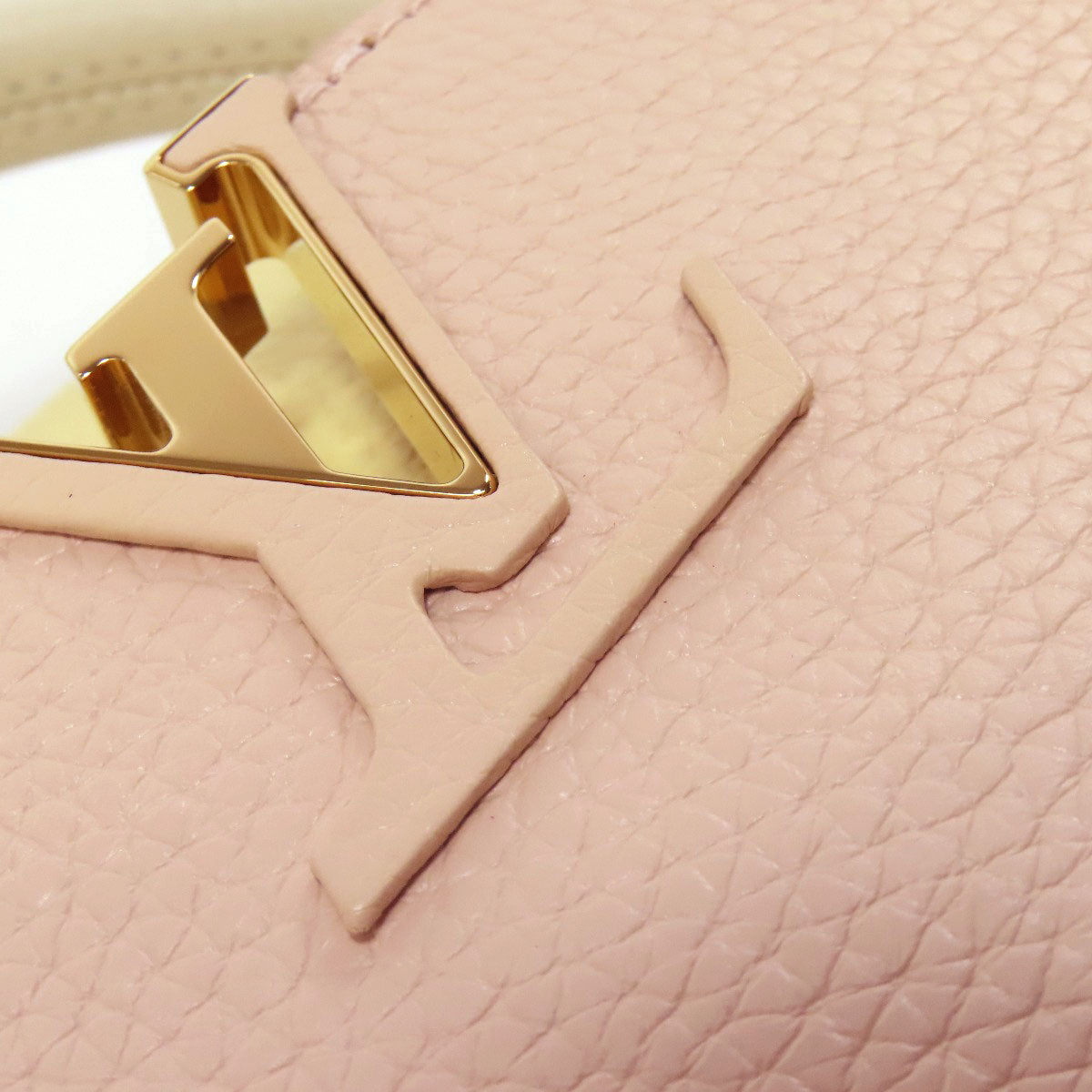 LOUIS VUITTON Handbag M22514 Taurillon Clemence Leather pink beige