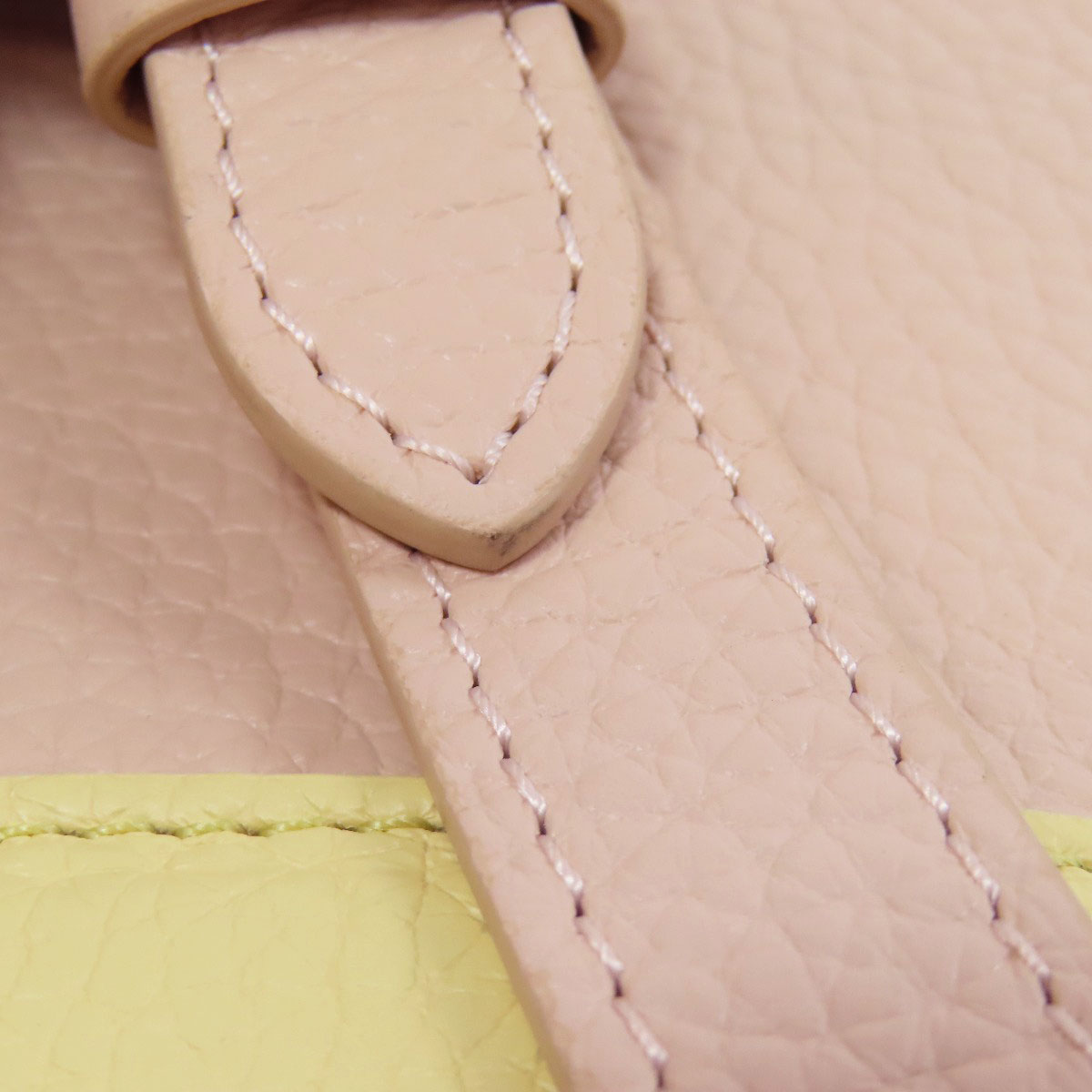 LOUIS VUITTON Handbag M22514 Taurillon Clemence Leather pink beige