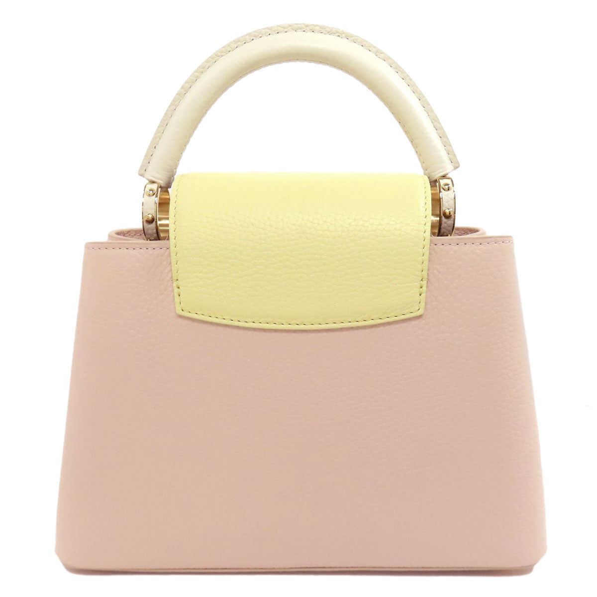 LOUIS VUITTON Handbag M22514 Taurillon Clemence Leather pink beige