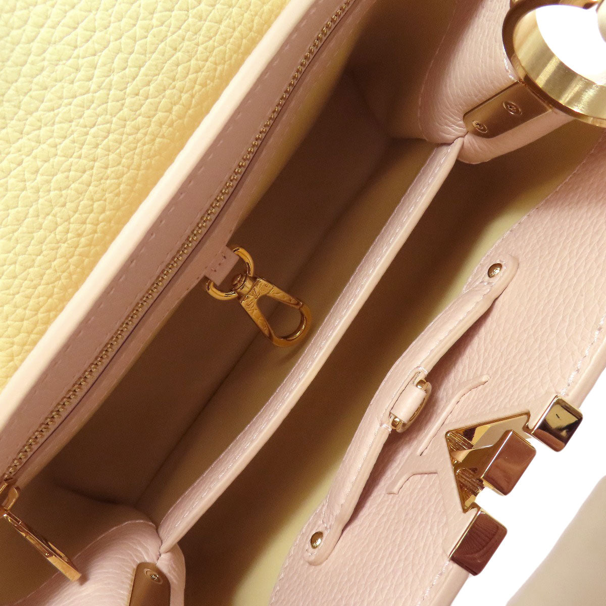 LOUIS VUITTON Handbag M22514 Taurillon Clemence Leather pink beige