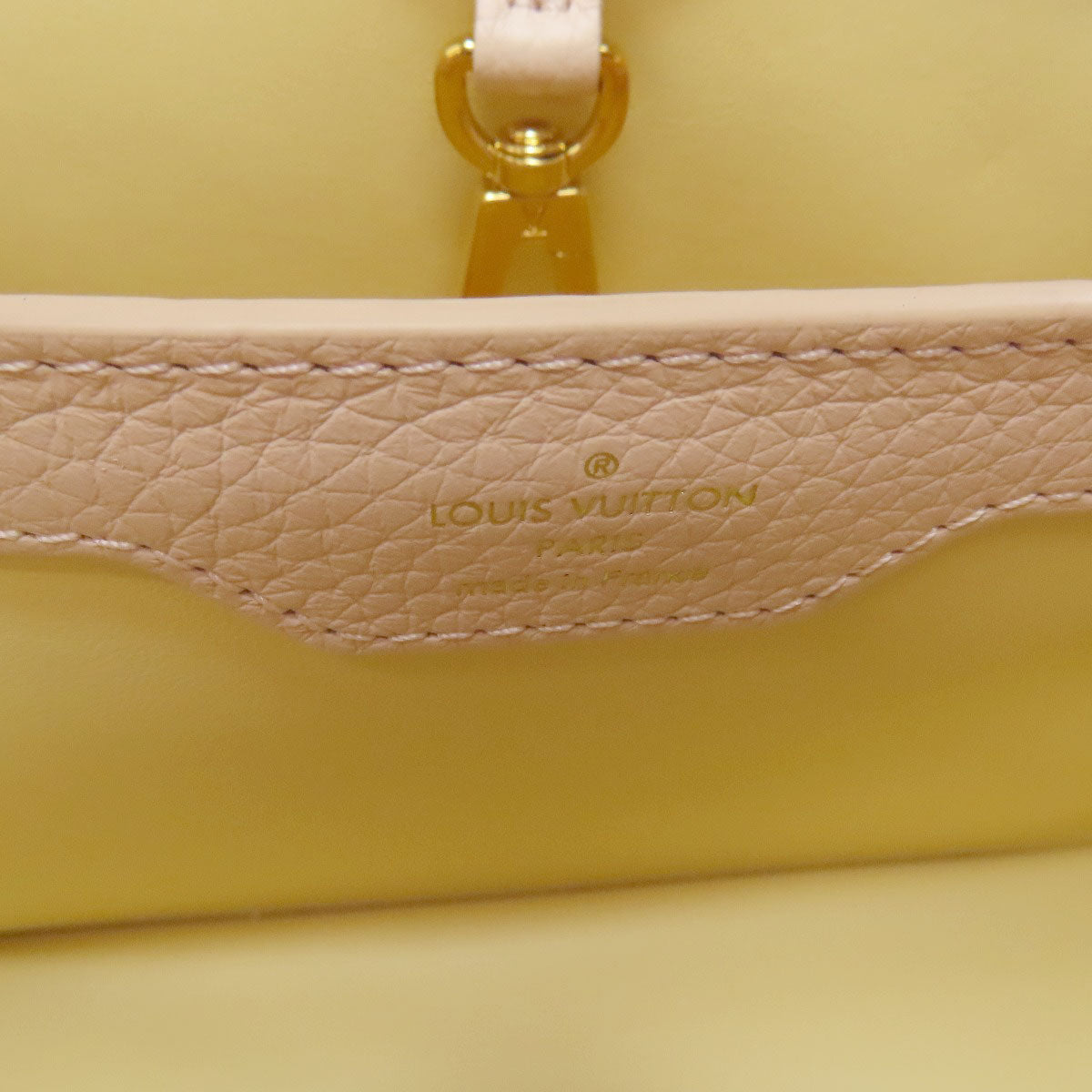 LOUIS VUITTON Handbag M22514 Taurillon Clemence Leather pink beige