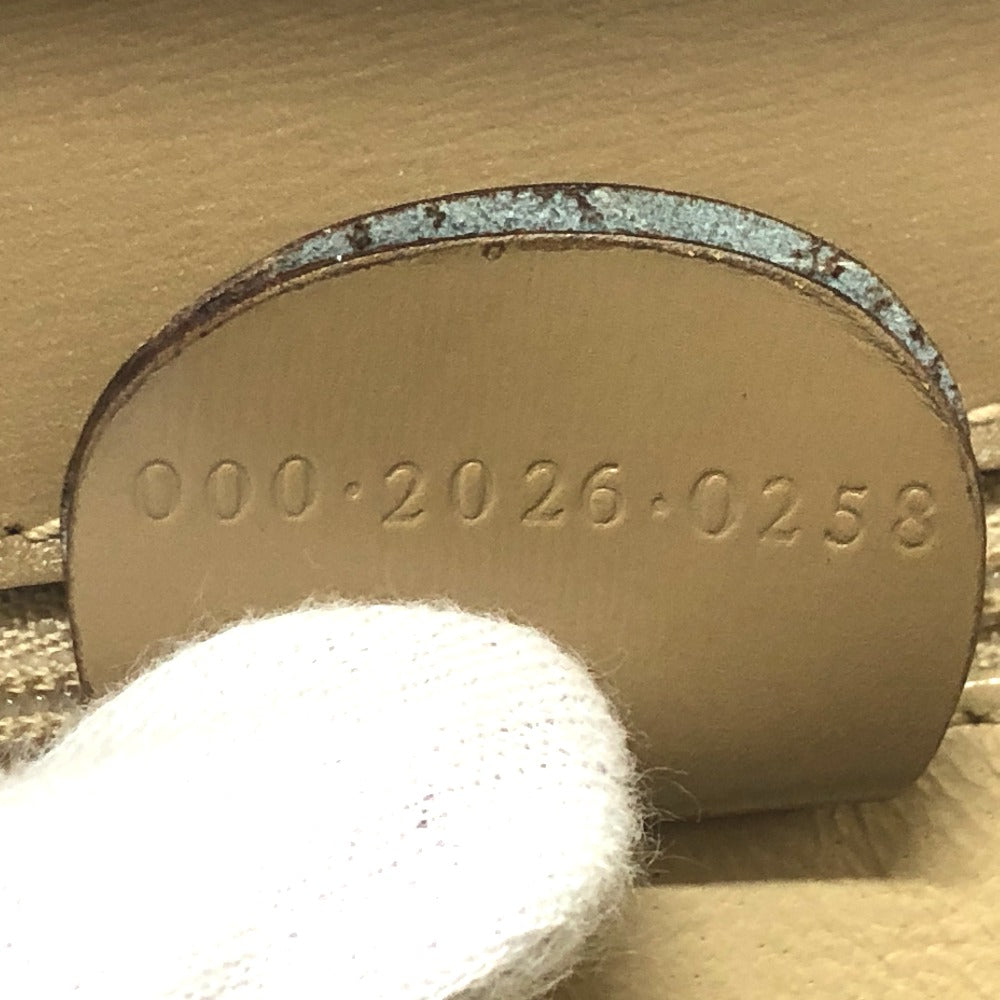 GUCCI Handbag leather beige Lock Women Used