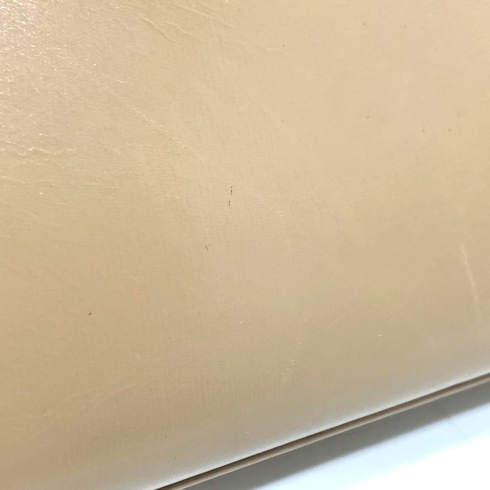 GUCCI Handbag leather beige Lock Women Used