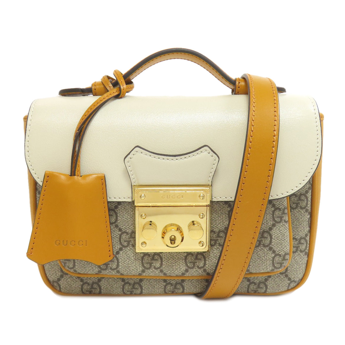 GUCCI Handbag 658487 PVC, Leather Brown GG Supreme 2WAY Women Used
