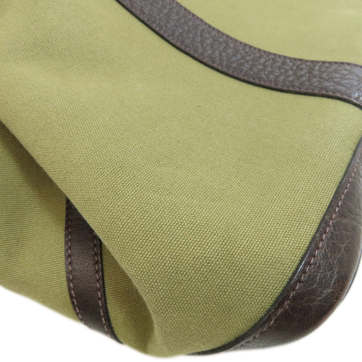 HERMES Tote Bag Towar Officche green Garden Party PM SilverMetal Women Used