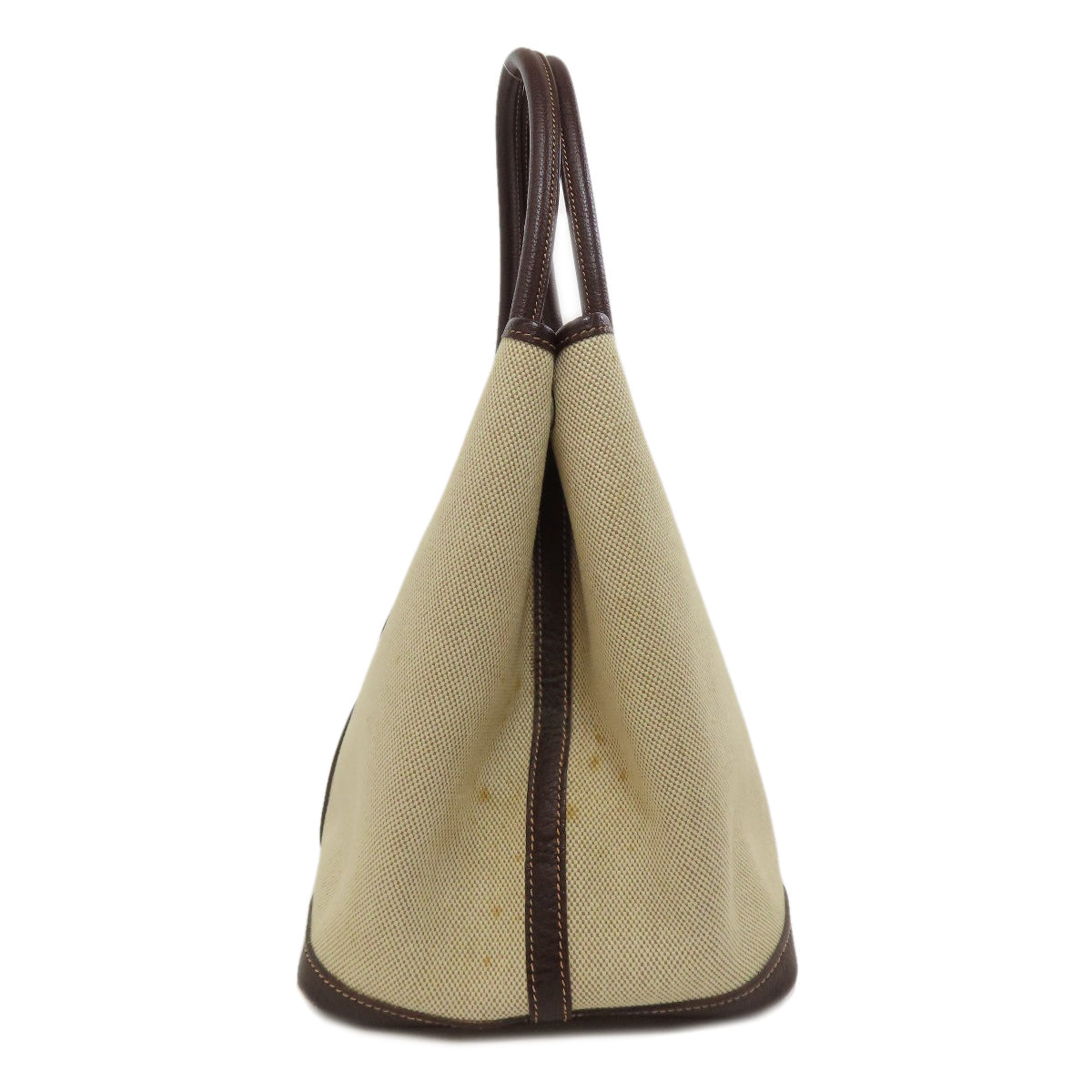 HERMES Tote Bag Tower ash Brown Garden Party PM Maroon SilverMetal Women Used