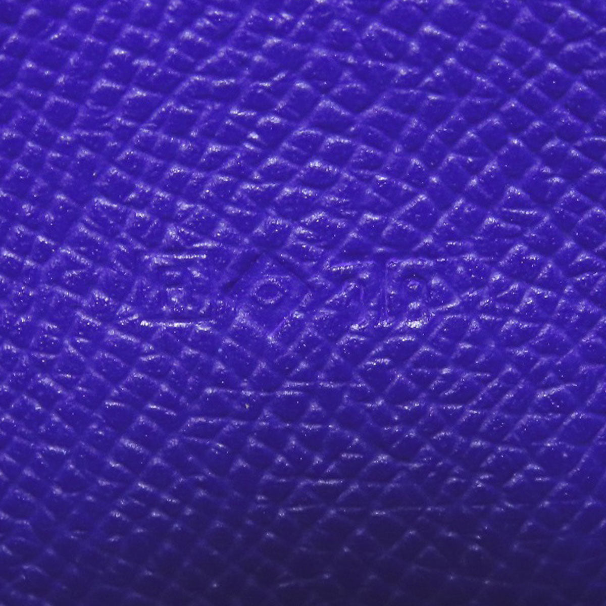 HERMES Long Wallet Purse Epsom purple Bearn Soufflet Blue Electric Silver Metal