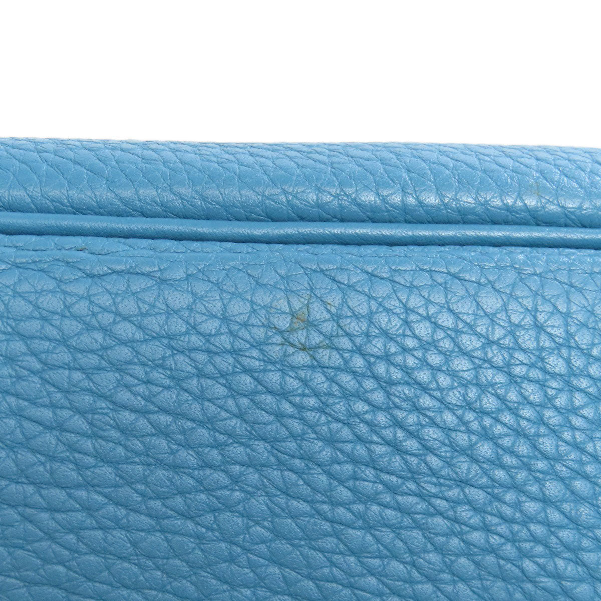 HERMES Handbag Taurillon Clemence blue Bolide 31 Blue Jean SilverMetal Women Used