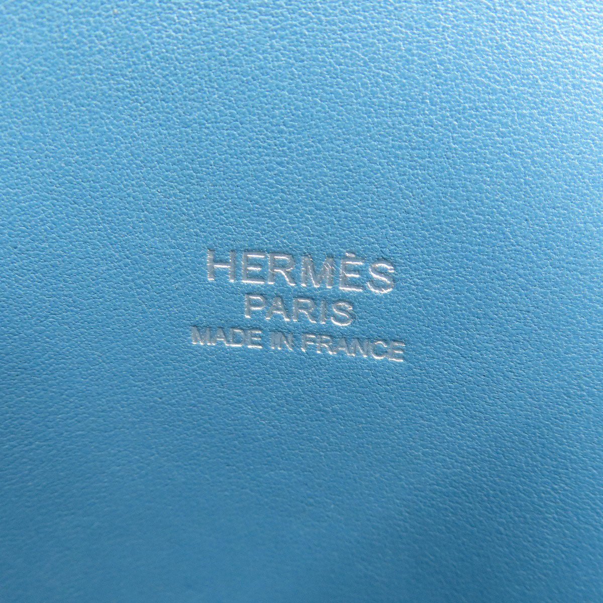 HERMES Handbag Taurillon Clemence blue Bolide 31 Blue Jean SilverMetal Women Used