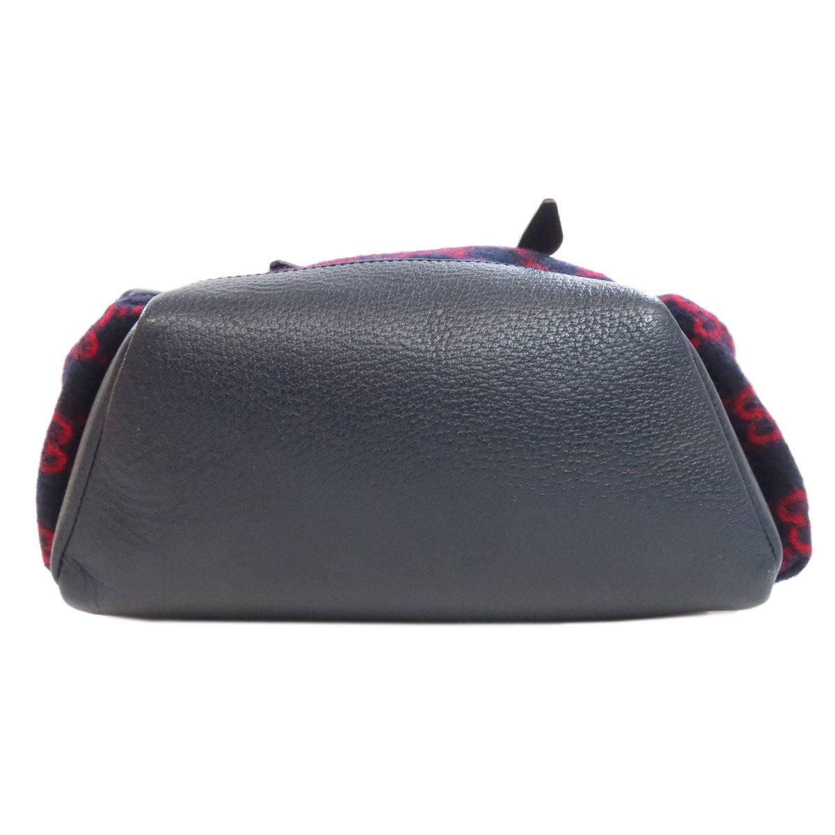GUCCI Backpack 598184 wool Navy GG wool Women Used