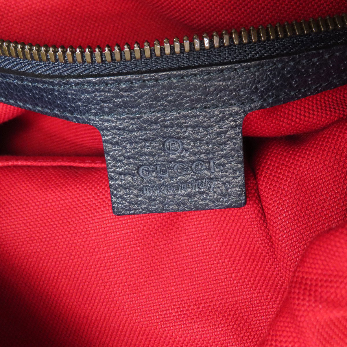 GUCCI Backpack 598184 wool Navy GG wool Women Used