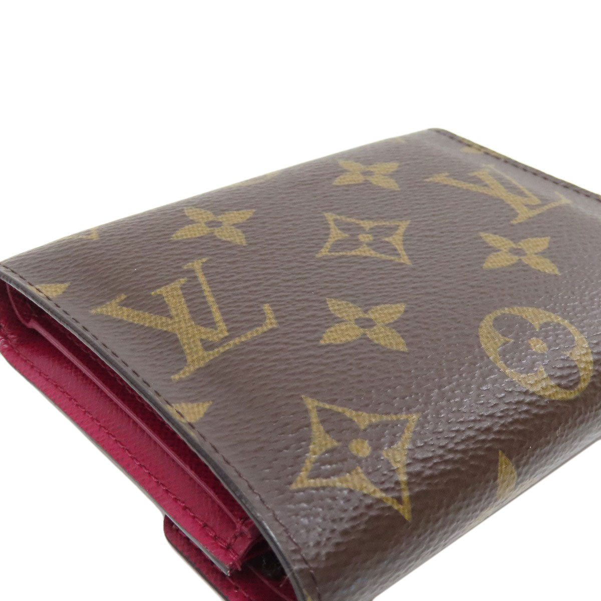 LOUIS VUITTON Bifold Wallet M41938 Monogram canvas Brown Portefeuille Victorine Women Used