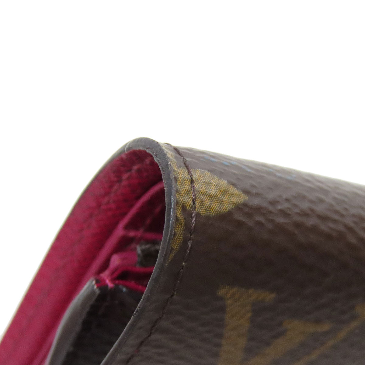 LOUIS VUITTON Bifold Wallet M41938 Monogram canvas Brown Portefeuille Victorine Women Used