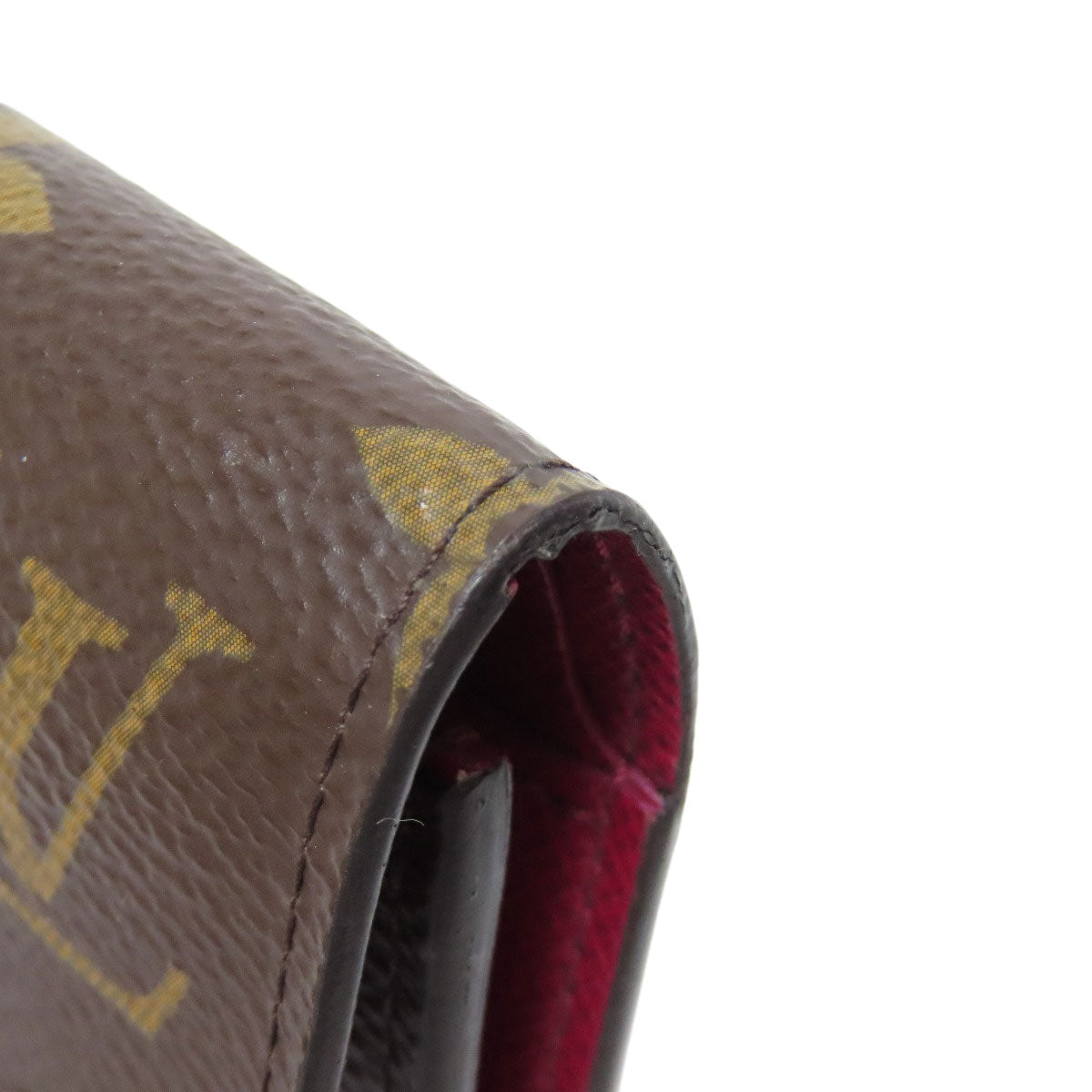 LOUIS VUITTON Bifold Wallet M41938 Monogram canvas Brown Portefeuille Victorine Women Used