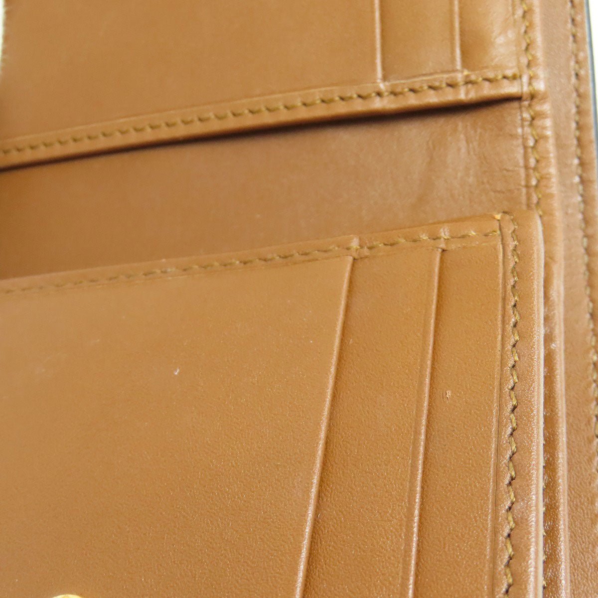 GUCCI Bifold Wallet 453155 PVC, Leather Brown GG Supreme Women Used